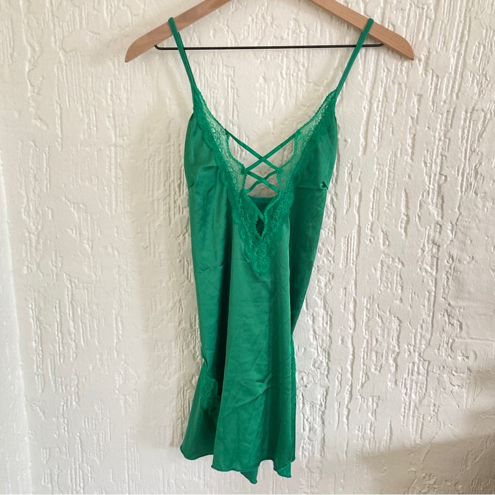 AvidLove Green Chemise Lingerie Size Small